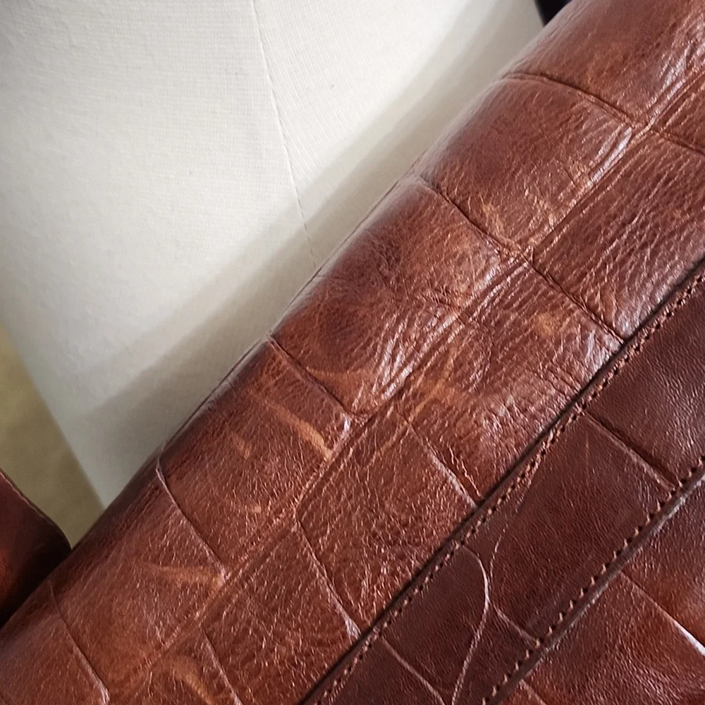 Mulberry Brown Leather Shoulder Bag Vintage Rare Luxury Made In England Xl